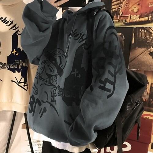 SHUJIN Men Hoodie Justin Bieber Printedmiley Face For Men And Women Hip Hop Pullover Winter Fleece Hoodies Casual Tracksuit Top