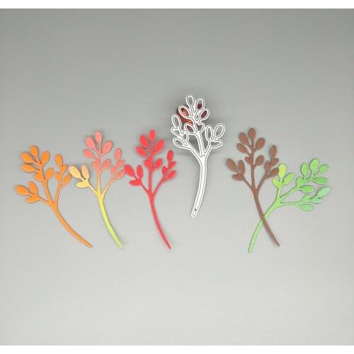 New branches and leaves metal cutting mold photo album cardboard DIY gift card decoration embossed crafts