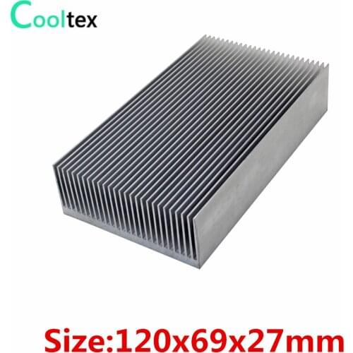 New 120x69x27mm Extruded Aluminum heatsink radiator for LED power amplifier Electronic cooling (Dense tooth )