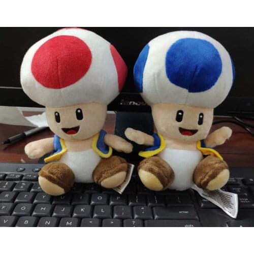 Official Toad red blue Plush 6"