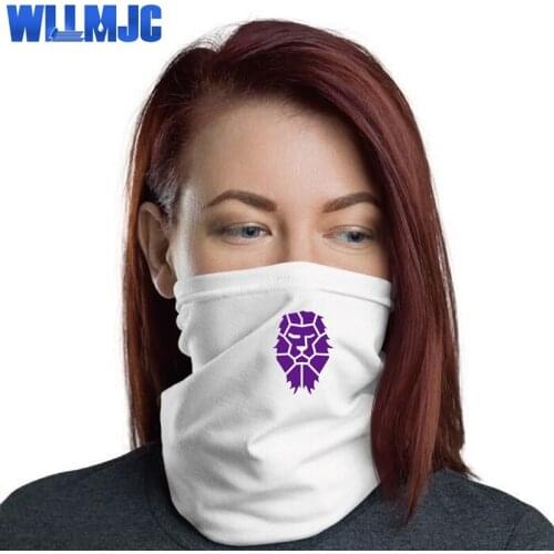 Wholesale custom heat transfer Fluorescence label Bandana Fishing Headwear 100% Polyester Reflective Neck Gaiter