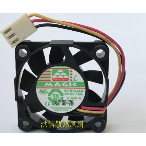 Original 4010 mgt4012ls-a10 12V 0.08A three wire silent cooling fan