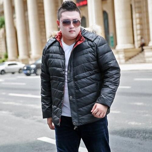 Autumn and Winter Thick Extra Large code M-7XL8XL 9XL Mens Cotton coat Mens New Hooded Large Fur collar Short Casual jacket