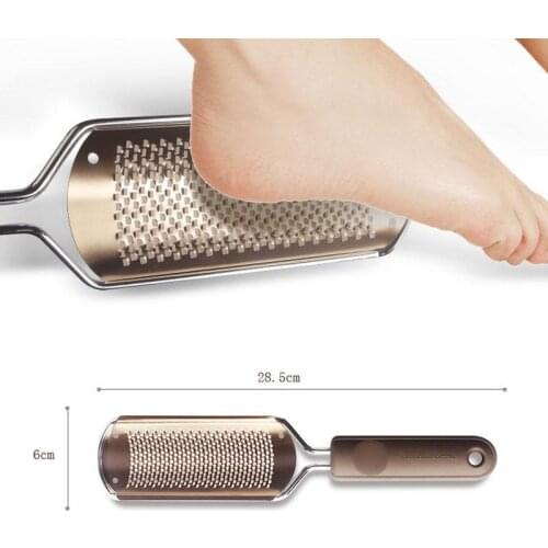 Peeling Foot File Colossal Foot Scrubber Foot File Foot Rasp Callus Remover Stainless Steel Foot Grater Foot Care Pedicure Tools