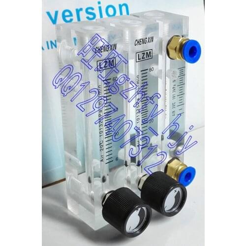 Air flow meter 6~60mL/min LZM-6T adjustable small panel flowmeter nitrogen flowmeter