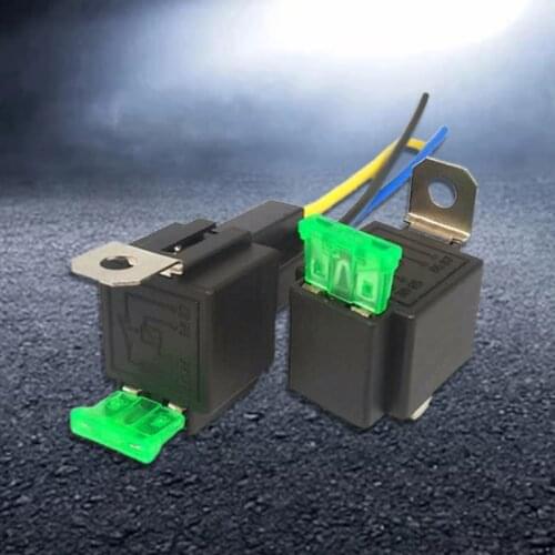12V Fuse Relay Switch Used for Automatic Regulation and Safety Protection for Car Lights Fog Lamps Wiper Starter