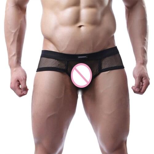 Sexy Male Underwear Transparent Mesh Mens Briefs Sexy Gay Underpants Mens Underwear Briefs Slip Man Briefs Underwear Men