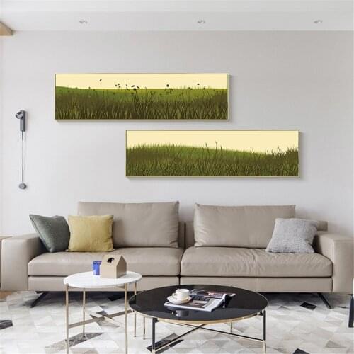 Modern Minimalist Forest Jungle Decoration Painting Poster Overgrown Picture Background Wall Oil Painting Hanging Painting Home