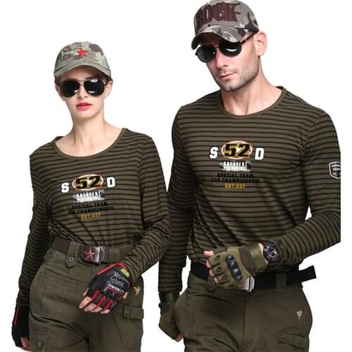 Outdoor Military Tactical Couple Shirt Long Sleeve Casual Cotton Fashion Shirts Trekking Camping Climbing Cycling Couple Shirts