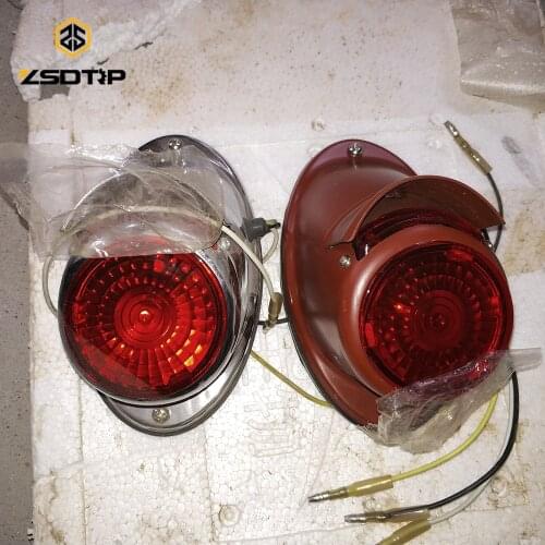 Retro model Side car red or white color rear light used at ural CJ-K750 M72 case for Bmw R12 R71 motor