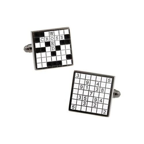 CROSS WORD Cufflink Cuff Link 15 Pairs Wholesale Free Shipping