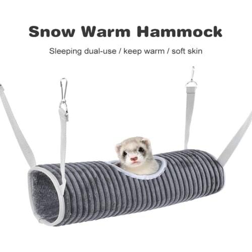 Snow cylinder hammock tunnel woven warm squirrel hamster supplies
