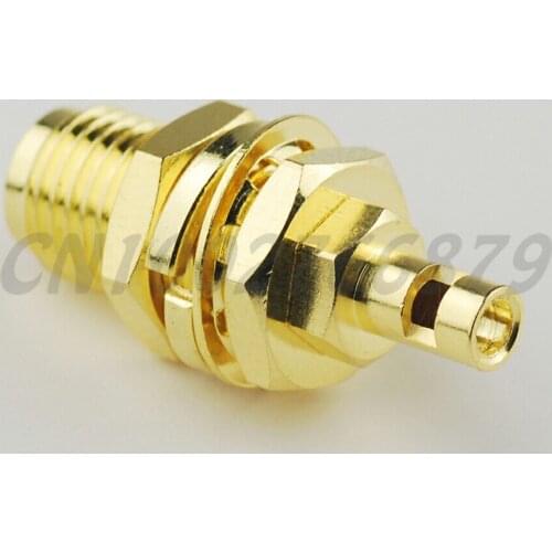 20pcs RF electrical Coaxial Connector Reverse polarity SMA Solder Jack(male pin) bulkhead for 1.37 cable