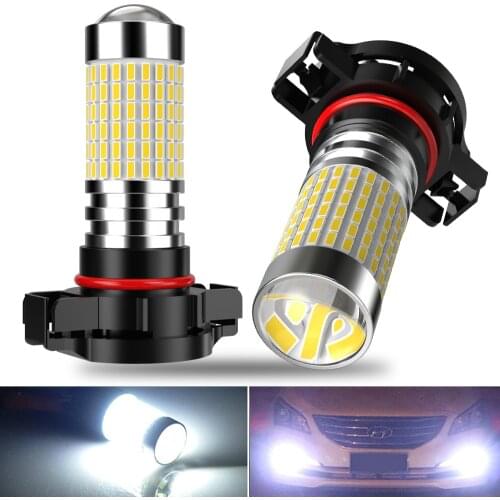 2X PSX24W H11 H8 H9 LED Bulb HB3 HB4 LED Car Fog Lights for Ford Smax Cmax Focus Kuga Escape Mondeo mk2 mk3 2 3 6000K White