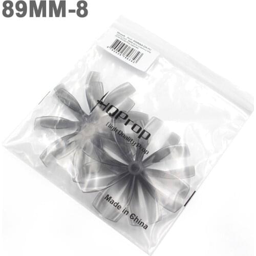 4 Pairs HQ Duct 89mm 8-Blade CW CCW Shaft Hole 5mm 3.5inch Fan Diameter 11.9mm 3.9g Propeller For First Person View Racing Drone