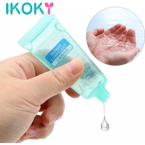 IKOKY 25ML Anti-pain Sex Lube Oil Water Soluble Pain Relief Gel Personal Smooth Lubricant Sex Toys For Women Men Gay Anal