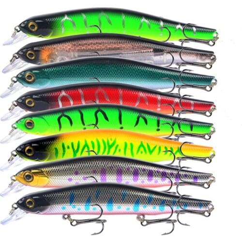 Bionic Sinking Minnow 125mm/17.7g High Quality Plastic Fishing Bait 3D Eyes Anti-Corrosion Freshwater Fishing Lure Hard Bait