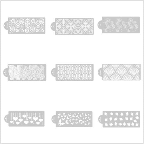 Diy Baking Tools Bohemian Style Fondant Printing Mold Cake Edge Dessert Mousse Decoration Tools Wedding Cake Spray Floral Tools