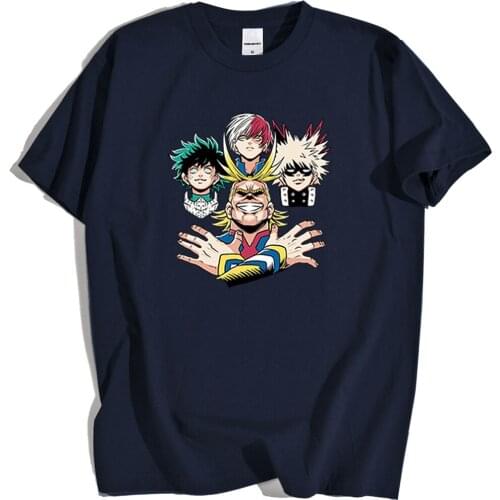My Hero Academia Japan Anime Tshirt Man Fashion Tee Clothes Tshirt Hip Hop Breathable T-Shirt Casual Tee Clothes Loose Menswear