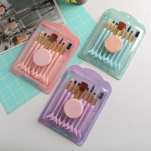 Hot Sale 8PCS Mermaid Beauty Makeup Brush Soft Hair Quick Dry Eye Shadow Brush Makeup Brush Set