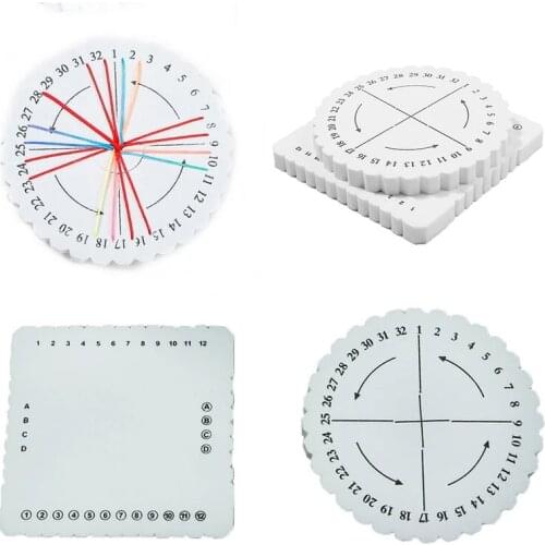 Round&SquareBracelet Knitting Disc Dis Tray Knitting WeavingJewelry Desgin Board