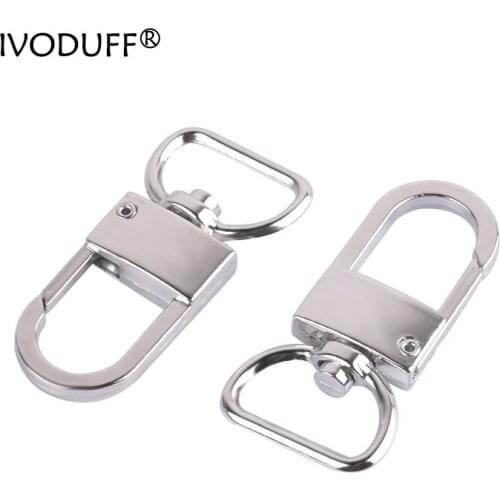 Metal Eye Hook Lobster Clasps Clips for Leather Craft Bag Strap Keychain Cinch