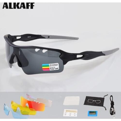 2021 NEW 5 lenses Man Cycling sunglasses photochromic polarized male clear cycling glasses for fishing sport