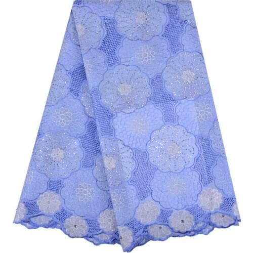 2018 Latest Style African Cotton Swiss Voile Lace Fabric For Party Dress High Class African Swiss Voile Lace In Switzerland 1226