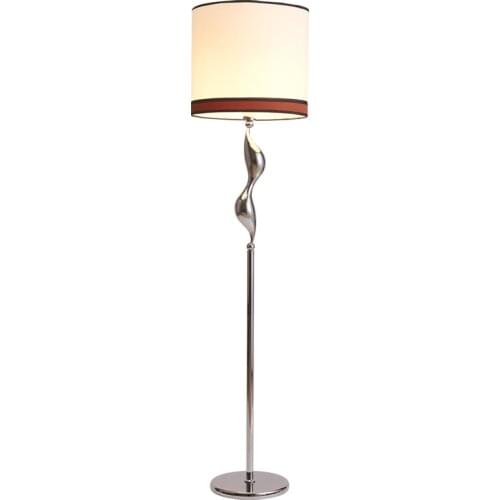 Modern Standing Lamps For Living Room Bedroom Kids Long Floor Stand Lamp Chrome Cloth Fabric Loft Floor Lights E27 110-220V