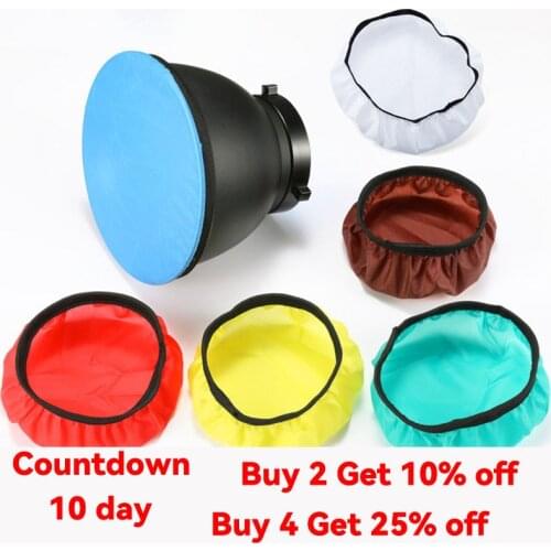 Photography Light Soft White Diffuser Cloth for 7" 180mm Standard Studio Strobe Reflector