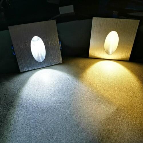 LED square aluminum wall lamp wall foot lamp wall corner lamp bar staircase corridor aisle decorative lamp 1w3w