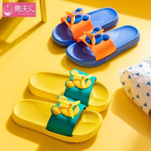 Children slippers boy antiskid household indoor home baby girl cool summer slippers soft bottom children wear