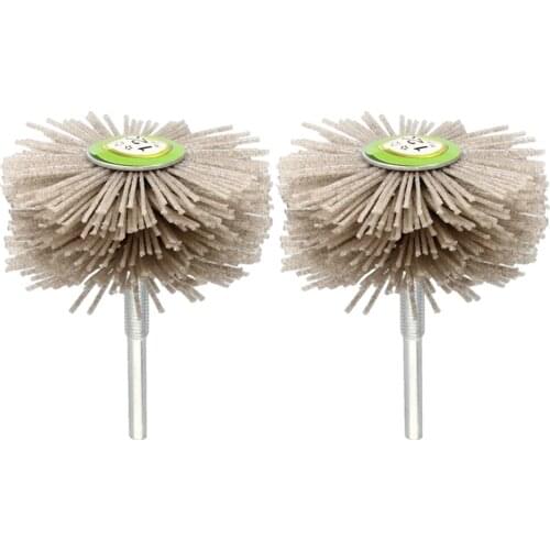 Utoolmart 1~2pcs Grinding Heads 80#~600# Transparent Silk Flower Head Carbon Steel Nickel Plating Handle For Carpentry Furniture