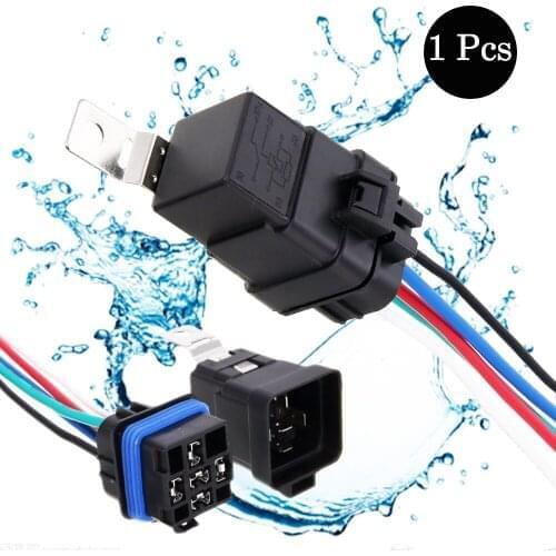Waterproof Car Relay Long Life Automotive Relays Normally Open DC 12V 5 pin Relay for car audio Wire Harness Car Relays switch