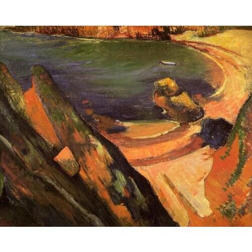 High quality Oil painting Canvas Reproductions The creek, Le Pouldu (1889) by Paul Gauguin hand painted