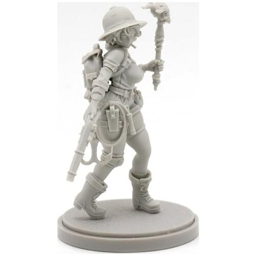 30mm Resin Figure model kits Temple Explorer Unassembled and unpainted 038