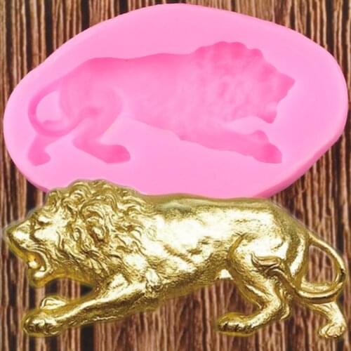 3D Lion Silicone Molds DIY Animals Chocolate Fondant Cake Decorating Tools Cupcake Topper Baking Mould Candy Clay Resin Moulds