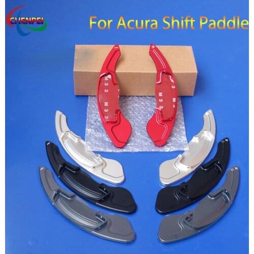 2pcs Aluminum Car Steering Wheel Shift Paddle Extension Shifter For Acura CDX 2016-2020 ZDX 2012 Interior Accessories