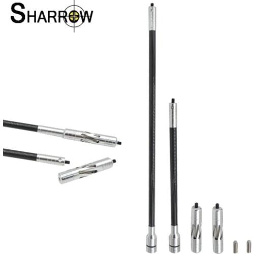 1set Archery Balance Bar Stabilizer Main Rod Carbon+Aluminum Alloy Damping Recurve Compound Bow Shooting Hunting Accessories