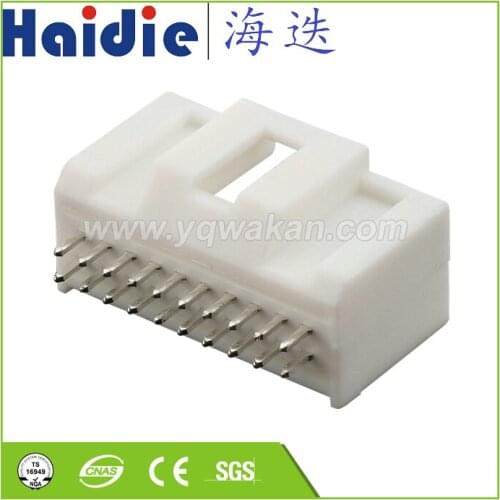 Free shipping 2sets 20pin auto car plastic electric housing plug wiring cable pcb pin connector HD203-1.2-10