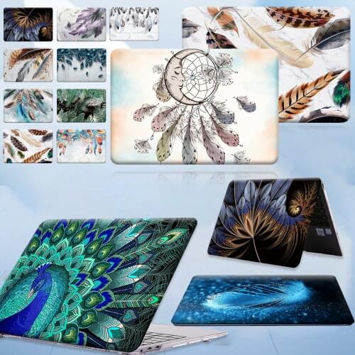 Laptop Cases for Huawei Honor MagicBook 14/15/Pro 16.1/MateBook X Pro 13.9 2019 /Mate Book D14/D15/X 2020 Feather Pattern Shell