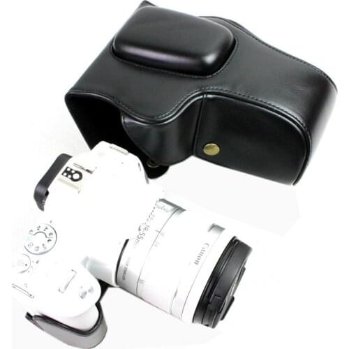 New Pu Leather Camera Case Bag For Canon EOS 200D 200DII 250D Kiss X9 X10 Rebel SL2 SL3 18-55MM Camera bag
