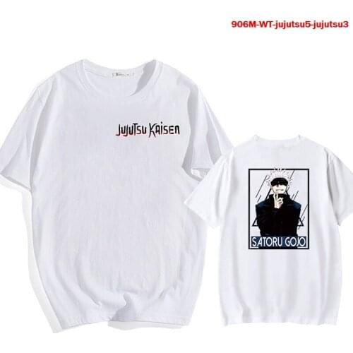 Japanese Anime Jujutsu Kaisen T Shirt Women Funny Summer Tops Yuji Itadori Graphic Tees Cool Cartoon Unisex New T-shirt Male