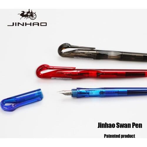 Jinhao Swan Fountain Pens Calligraphy Pen Ink Pen Pluma Student Stationery Caneta Tinteiro Fuente Stylo Plume Customize LOGO