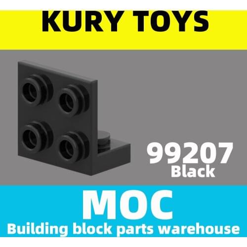 Kury Toys DIY MOC For 99207 100pcs Building block parts For Bracket 1 x 2 - 2 x 2 Inverted For brick toys