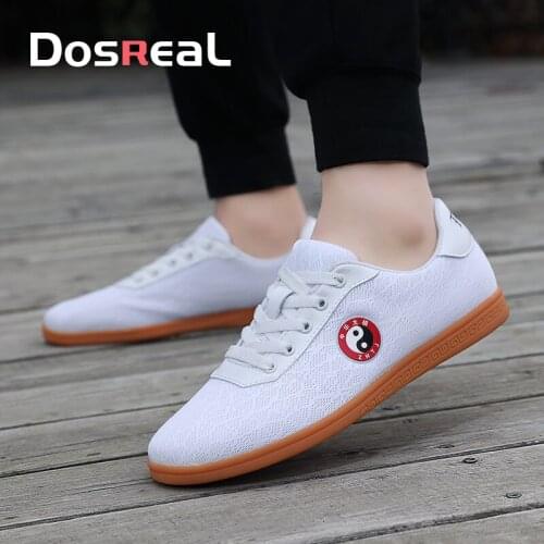 DOSREAL Breathable Sneakers For Women Hot Sale Lace Up Couples Training shoes Light Unisex Casual Shoes Kung Fu Shoes Size 35-44
