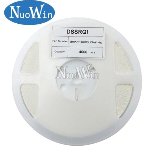 1 reel 0805 SMD Chip Multilayer Ceramic Capacitor 0.5pF - 47uF 10pF 22pF 100pF 1nF 10nF 100nF 0.1uF 1uF 2.2uF 4.7uF 10uF 22uF