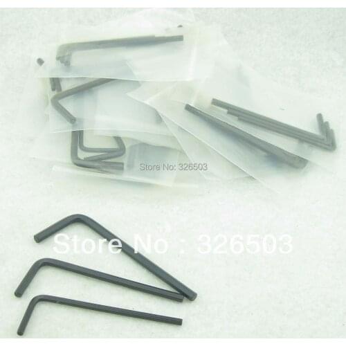Lot Of 10 Sets Black Tattoo Hex L-Key Shape Allen Wrench Tool Supply HKS-B-10