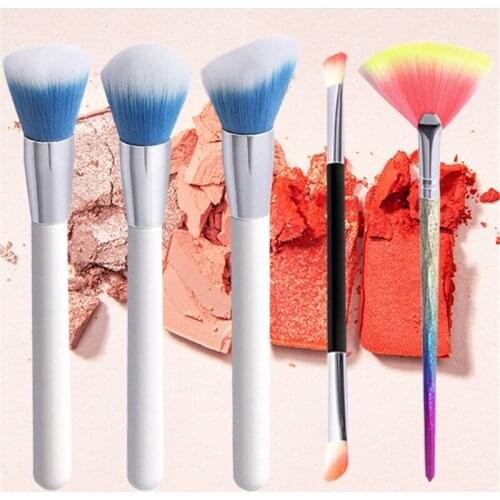 2020 5Pcs Makeup Brushes Set Eye Shadow Foundation Powder Loose Powder Professional Make Up Brush Cosmetic Beauty Tool Kit