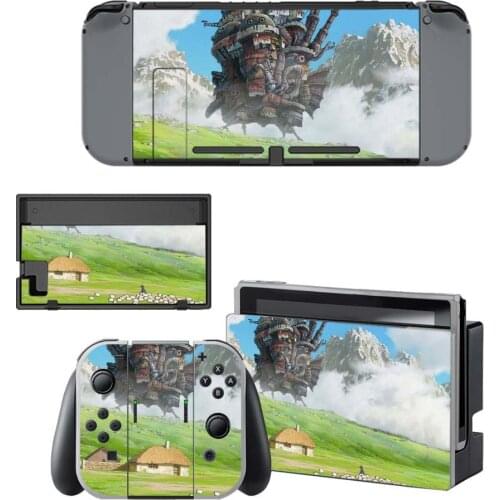 Howls Moving Castle Nintendo Switch Skin Sticker NintendoSwitch stickers skins for Nintend Switch Console Joy-Con Controller